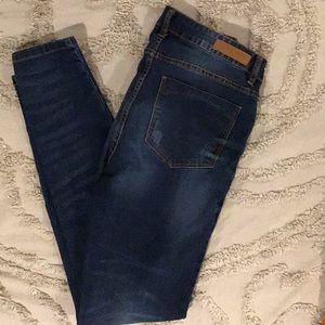 Blue Age Butt Lifting Distressed Skinny Jeans